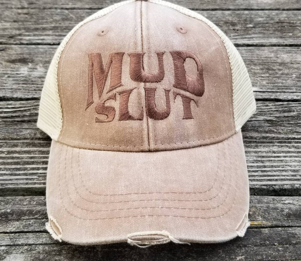Mud Slut, ATV, UTV, 4x4, off road, mudding, trail riding, trucker hat