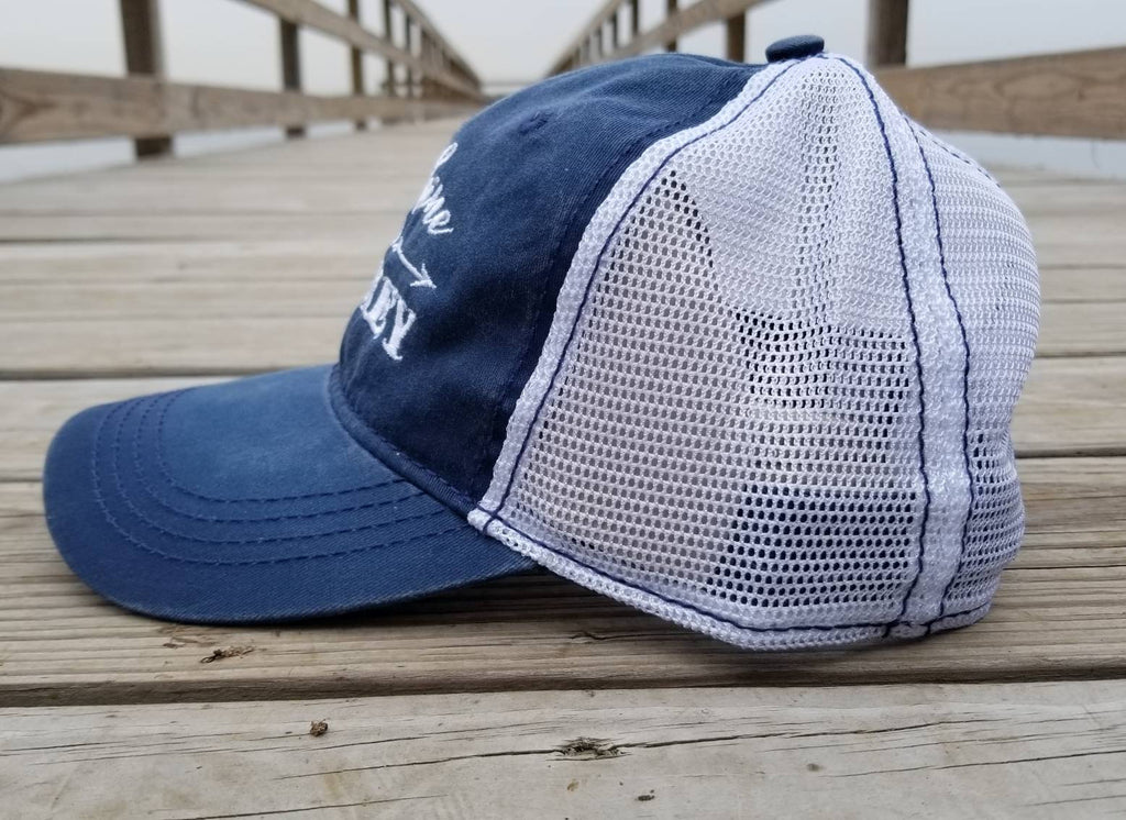 Sunshine and Whiskey, navy cap with white mesh